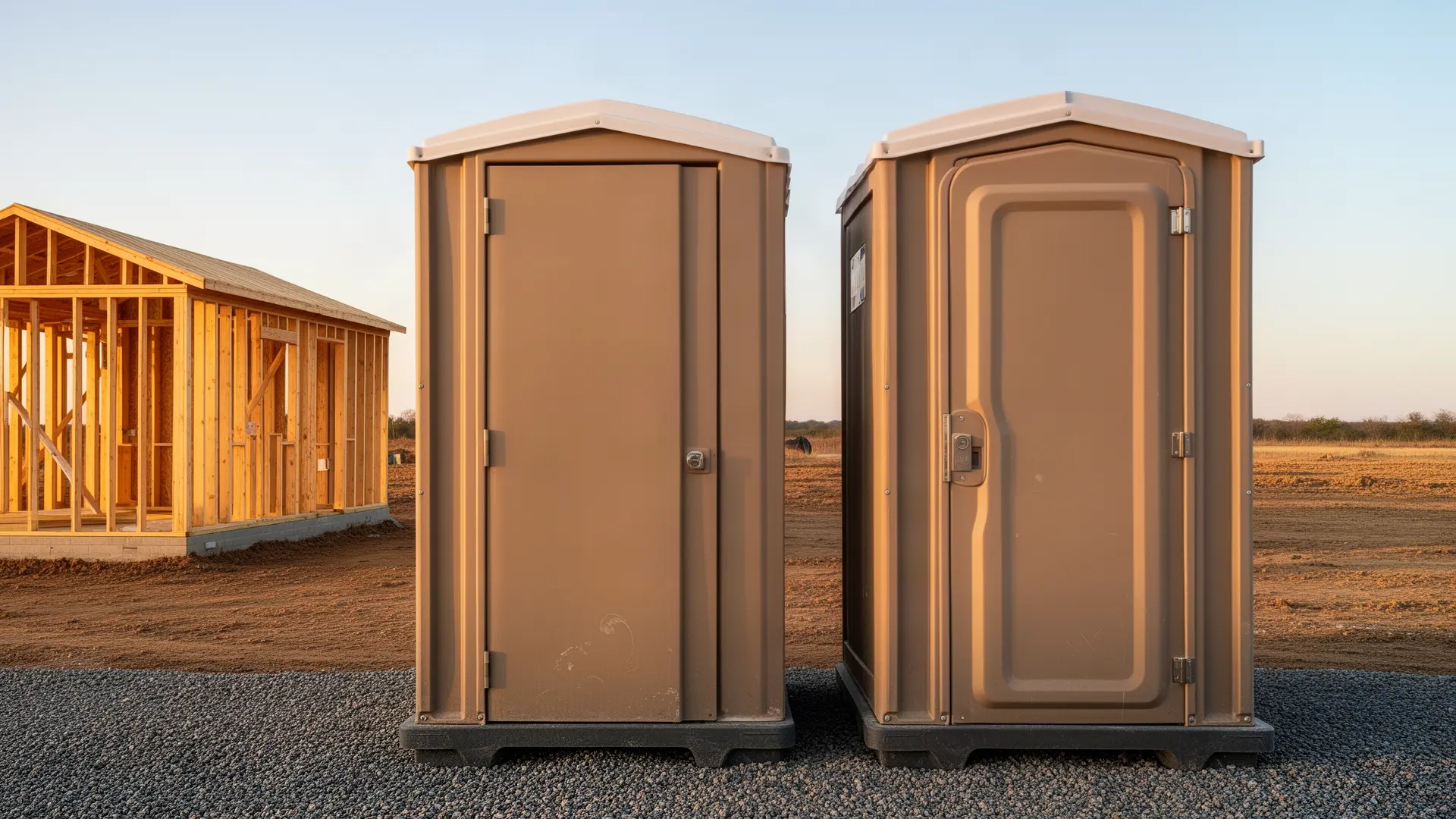 Clean porta potty unit from Trahan Boys Porta Potty Rental in Los Angeles, CA